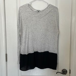 Express Black and White Long Shirt